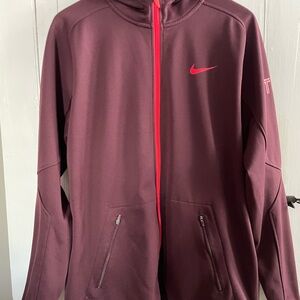 Nike Mens Maroon Dri-FIT Tennis Jacket